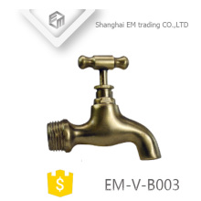 EM-V-B003 outdoor garden washing machine water bibcock tap two ways polished brass bibcock